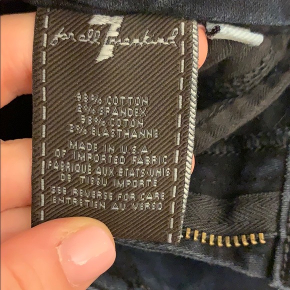 7 for All Mankind Dark Navy Jeans - Picture 4 of 5